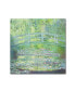 Фото #1 товара Claude Monet 'Waterlily Pond-The Bridge II' Canvas Art - 18" x 18"
