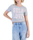 Фото #1 товара Juniors' Self Love Lettuce-Edge Cropped T-Shirt