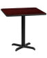Фото #1 товара 30" Square Laminate Table Top With 22"X22" Table Height Base