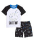 ფოტო #1 პროდუქტის Justice League Batman Boys Graphic T-Shirt & Shorts Toddler|Child