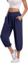 Miss Moly Women's 3/4 Length Harem Trousers, Pump Trousers, Summer Trousers, Yoga Trousers, Comfortable Leisure Trousers