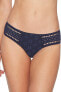 Robin Piccone Womens 236719 Bikini Bottom Swimwear Midnight Navy Size M