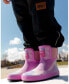 Фото #2 товара Сапоги Deux Par Deux Little Girls Printed Foil Pastel Rain Boots
