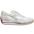 Фото #1 товара Diadora Equipe H Canvas Stone Wash Evo Lace Up Womens White Sneakers Casual Sho