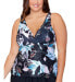 Raisins Curve 283968 Trendy Plus Size Tanzania Tankini Top, Size 22W