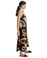 ფოტო #3 პროდუქტის Women's Women's Printed V-Neck Midi Dress