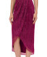 ფოტო #5 პროდუქტის Women's Crinkle Metallic Halter Midi Dress