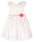 Toddler Girls Flutter Sleeve Allover Printed Lace Dress