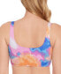 ფოტო #2 პროდუქტის Juniors' Tie-Dyed Bikini Top, Created for Macy's