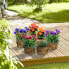 Фото #3 товара Аксессуары для цветов Relaxdays Набор деревянных горшков Holz Blumentopf im 6er Set