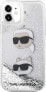 Фото #5 товара Karl Lagerfeld Etui Karl Lagerfeld KLHCN61LDHKCNS Apple iPhone 11/XR hardcase Liquid Glitter srebrny/silver