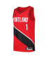 Фото #3 товара Men's Anfernee Simons Red Portland Trail Blazers Swingman Player Jersey - Statement Edition