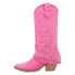 Dingo Eye Candy Rhinestone Snip Toe Cowboy Womens Pink Casual Boots DI177-650