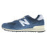 New Balance 574 U574RBJ Mens Blue Suede Lace Up Lifestyle Sneakers Shoes