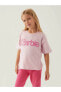 Фото #1 товара Barbie Kız Çocuk Tişört 9-14 Yaş Toz Pembe