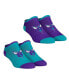 ფოტო #1 პროდუქტის Women's Socks Charlotte Hornets Core Team 2-Pack Low Cut Ankle Sock Set
