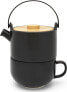 Фото #1 товара Bredemeijer Bredemeijer Tea-for-one Umea black with Bamboo lid 142008