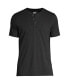 Фото #3 товара Men's Short Sleeve Supima Jersey Henley T-Shirt