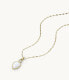 Фото #3 товара Колье Fossil Teardrop Mother of Pearl Necklace.