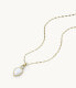 Fine Gold Plated Teardrop Mother of Pearl Necklace JF04248710