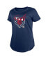 Women's Navy Chicago Cubs Americana T-Shirt