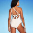 Women's One Shoulder Plunge Cut Out One Piece Swimsuit - Shade & Shore