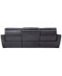 Фото #8 товара Gabrine 3-Pc. Leather Sofa with 2 Power Recliners, Created for Macy's