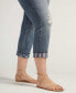 Фото #5 товара Джинсы женские Silver Jeans Co. модель Suki, средняя посадка, крой для женщин с изгибами, капри