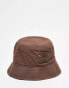 Фото #2 товара adidas Originals trefoil bucket hat in brown