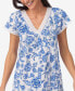 ფოტო #7 პროდუქტის Women's Cap Sleeve Nightgown