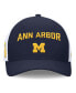 ფოტო #4 პროდუქტის Men's Navy/White Michigan Wolverines Primetime Rise City Trucker Adjustable Hat