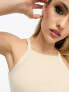 Фото #2 товара ASOS DESIGN Tall tank top with high square neck in stone