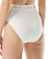 Фото #2 товара Michael Michael Kors 300287 Women's Belted High-Waist Bikini Bottoms Size M