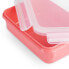 Фото #4 товара EMSA Clip & Close - Set - Rectangular - Coral - Polypropylene (PP) - Thermoplastic elastomer (TPE) - Germany - 200 ml