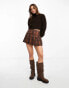 Фото #2 товара Monki cropped knitted jumper in brown