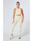 Women's Recycled Colour Block Body Fit Racer Crop Top