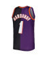 Фото #3 товара Men's Penny Hardaway Purple, Black Phoenix Suns Hardwood Classics 1999-00 Split Swingman Jersey