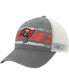 Фото #1 товара Men's Charcoal, White Distressed Tampa Bay Buccaneers Interlude MVP Trucker Snapback Hat