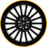 Колесный диск литой Keskin KT15 Speed black lip orange 8.5x19 ET30 - LK5/112 ML66.6