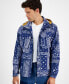 ფოტო #1 პროდუქტის Men's Regular-Fit Tropical Bandana-Print Full-Zip Hooded Windbreaker, Created for Macy's