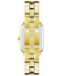 ფოტო #3 პროდუქტის Women's Three Hand Quartz Gold-Tone Alloy Link Bracelet Watch, 24mm