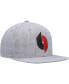 Men's Heather Gray Portland Trail Blazers Hardwood Classics 2.0 Snapback Hat
