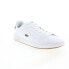 Фото #4 товара Lacoste Graduate Pro 222 1 Mens White Leather Lifestyle Sneakers Shoes