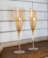 Slant Champagne Glasses, Set of 2