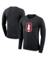 Фото #2 товара Men's Black Stanford Cardinal School Logo Legend Performance Long Sleeve T-shirt
