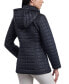 Women's Petite Hooded Quilted Water-Resistant Coat