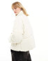 Фото #2 товара Monki puffer jacket in Dusty White