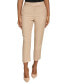 Фото #1 товара Petite Linen-Blend Straight-Leg Pants