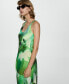 Women's Draped Detail Printed Dress