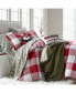 Фото #7 товара Red Check Flannel Duvet Cover, King, Created for Macy's